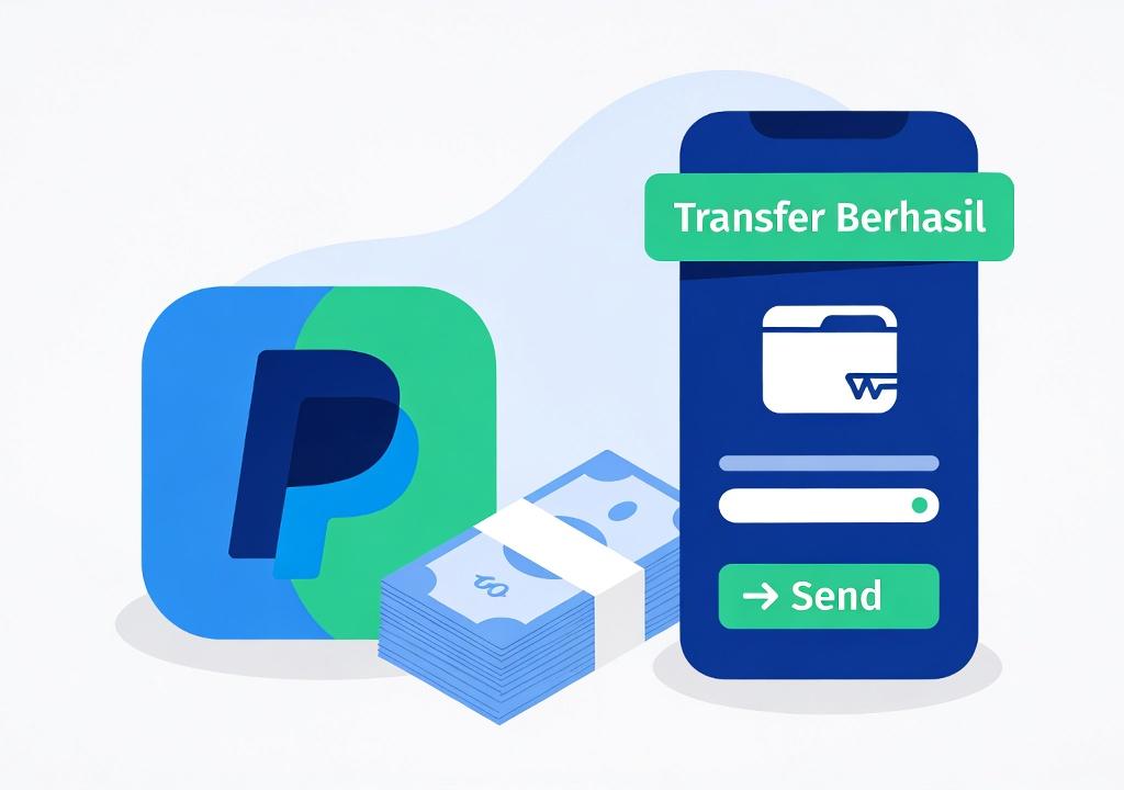 Ilustrasi convert saldo PayPal ke Rupiah lalu dikirim ke DANA
